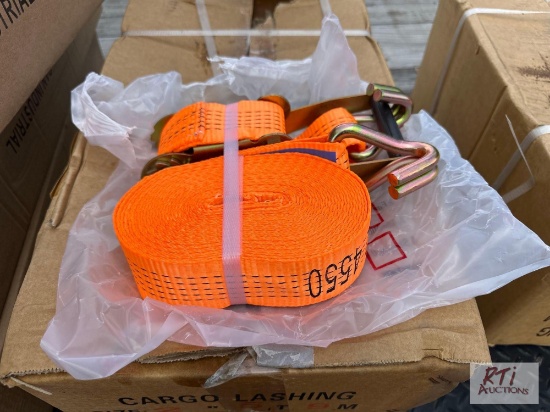 10X 2in x 27ft ratchet straps.