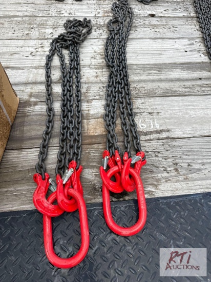 2X Grade 70 2 leg lifting slings.