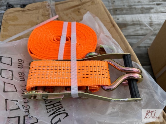 10X 2in x 27ft ratchet straps.