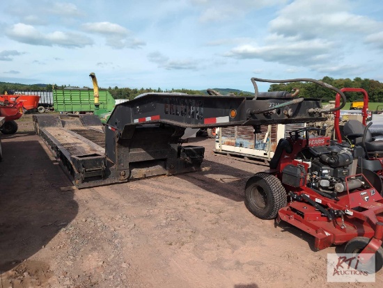 2018 Eager Beaver 50-ton non-ground-bearing detachable gooseneck trailer. air brakes,