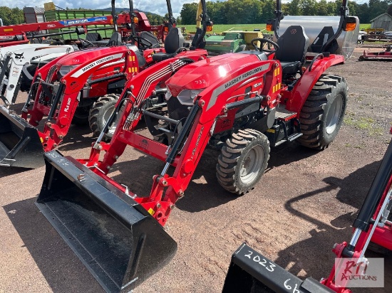 2025 Massey Ferguson 1E.35 4WD diesel compact tractor with loader, 41 hrs.