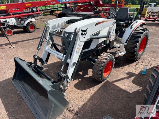 New, unused, Bobcat CT2035 4WD diesel compact tractor with loader, sells with warranty, needs a jump