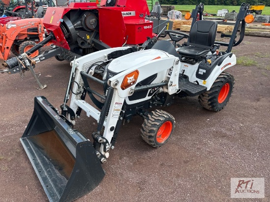 New Bobcat CT1021 4WD diesel compact tractor with loader, 6 hrs.