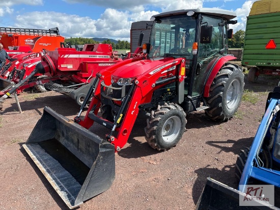 Massey Ferguson 2860M 4WD tractor with loader, ag tires, enclosed cab with heat and A/C, 317 hrs.