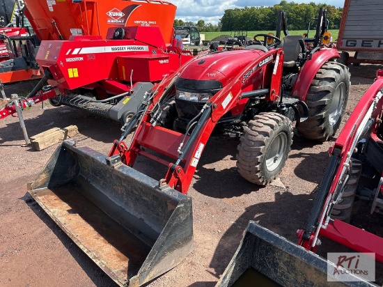 Farmall / Case 45C diesel tractor with loader, 616 hrs., R4 tires, remote outlet to the front.