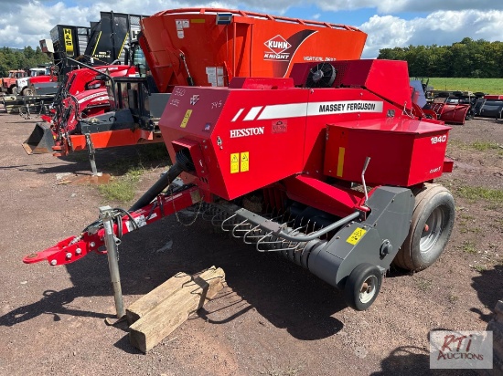 Massey Ferguson / Hesston 1840 inline square baler, nearly new.
