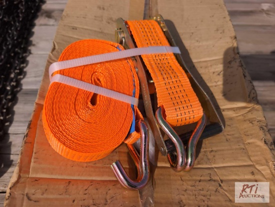 20X New 2in ratchet straps.