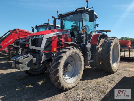 Massey Ferguson 8S 305 MFWD tractor with enclosed cab, loader ready, front fenders, 480/30R50 rear