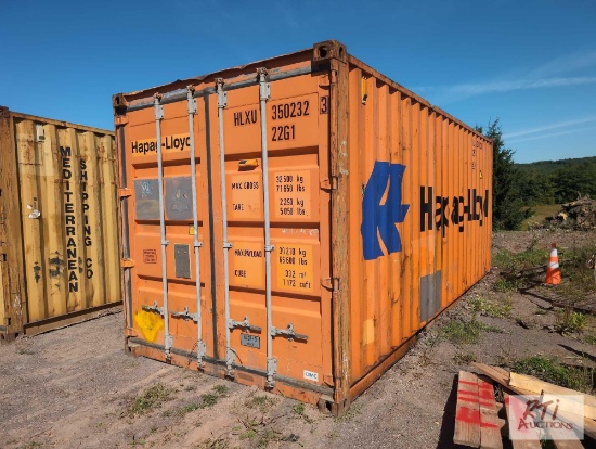 20ft steel shipping container. HLXU3502323.