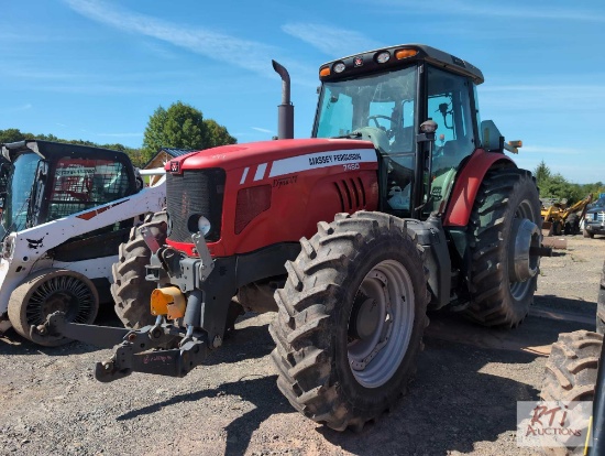 Massey Ferguson 7480 MFWD tractor, enclosed cab, rear weights, 480/80R42 tires, front PTO and 3pt