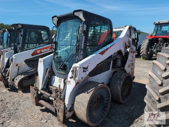 2018 Bobcat S570 skid steer with cab, joystick controls, 6703 hrs.