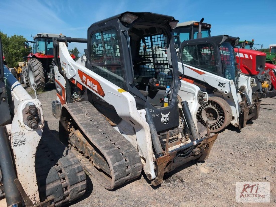 2024 Bobcat T66 track loader with enclosed cab, no door, joystick controls, 851 hrs.