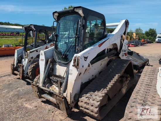 2020 Bobcat T870 track loader with enclosed cab, joystick controls, ride control, high flow, 1293