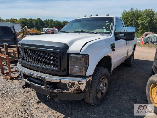 2009 Ford F250, 4x4 regular cab. Gas, automatic. 84K miles. Sells with 7 1/2ft storm guard snow