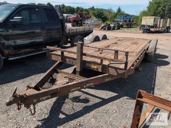 PJ 20ft tilt top trailer. 14,000 GVW.