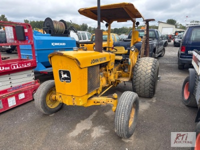 1982 John Deere 301A utility tractor, turf tires, canopy, Diesel engine, with 3pt sickle bar mower,
