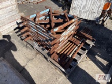 Gates concrete metal brackets
