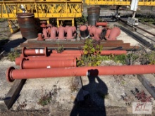 6-inch metal pipe, elbows, T connections and metal posts, AIS certified