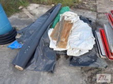Pile of heavy plastic rolls