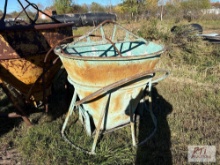 Concrete chute bucket - 54 inches wide at the top