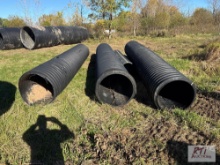 (3) 30 inch smooth plastic pipe around 18ft long and (1) 10ft, 18 inch smooth pipe