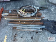 Pile of short metal posts