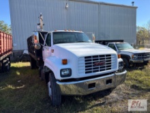 12002 GMC C6500 16ft stake body truck, VIN: 1GDJ6H1C02J510223, diesel engine, 5-speed transmission,