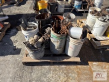 Concrete stake hardware