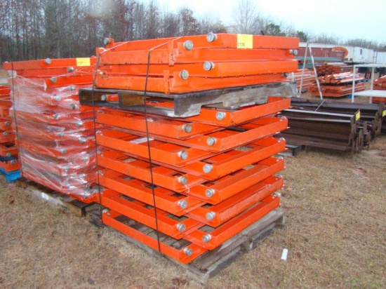 ORANGE ROLLER PALLET RACK