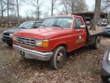 1987 FORD F350 FLAT BED TRUCK