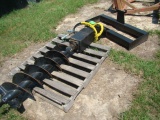 SKID STEER POST HOLE DIGGER