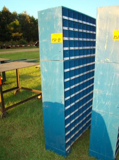 BLUE METAL BOLT BIN