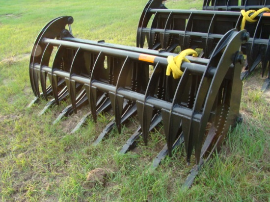 84" SKID STEER ROOT RAKE GRAPPLE