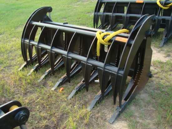74" SKID STEER ROOT RAKE GRAPPLE