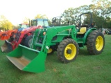 JOHN DEERE 5525 TRACTOR W/FE LOADER /BUCKET