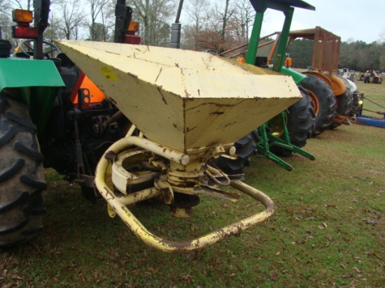 YELLOW 3 PT HITCH SEEDER WITH SHAFT