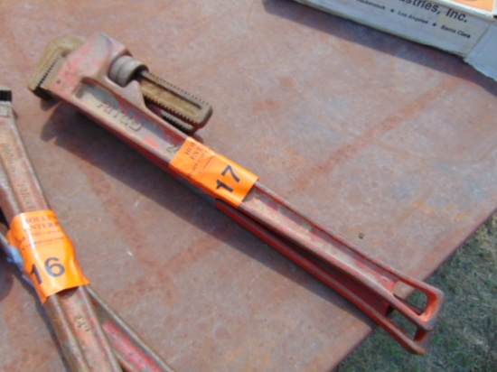 (2) RIGID 24" PIPE WRENCHES