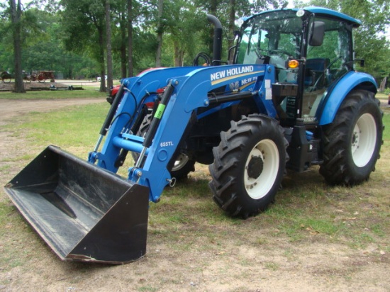 NEW HOLLAND T4 110 TRACTOR W/NH 655TL FRT END LDR