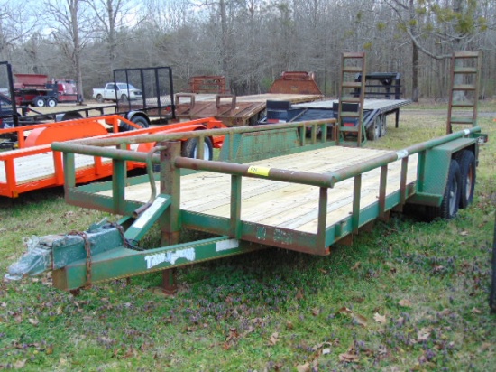 (NT) TEXAS BRAGG 18' X 7' GREEN TRAILER