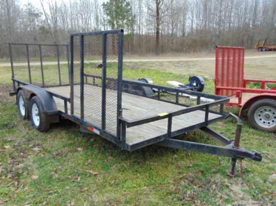 (TC) 2011 RDT 6 1/2' X 16' UTILITY TRAILER