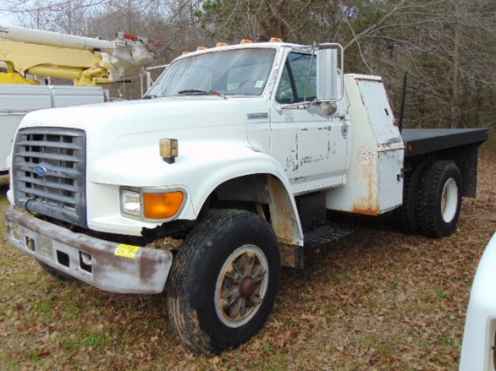 (T) 1995 FORD F800 S/A FLAT BED