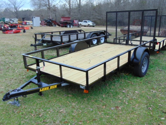 (T) 2020 6 1/2 X 12 BLACK  LONGRUN TRAILER