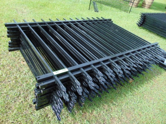 (14 PC) 100' METAL FENCE WITH POST