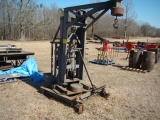 ANTIQUE BARRETT ELEVATOR CRANE