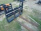 NEW SKID STEER BACKING PLATE W/ USED PALLET FORKS