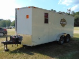 (T) 2015 CYNERGY CARGO 7' X 16' ENCLOSED TRAILER