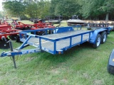 (NT) TEXAS BRAGG 16FT UTILITY TRAILER