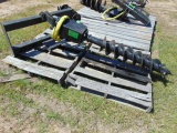 SKID STEER POST HOLE DIGGER W/ 9