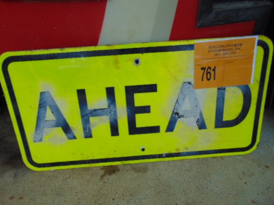 "AHEAD" SIGN