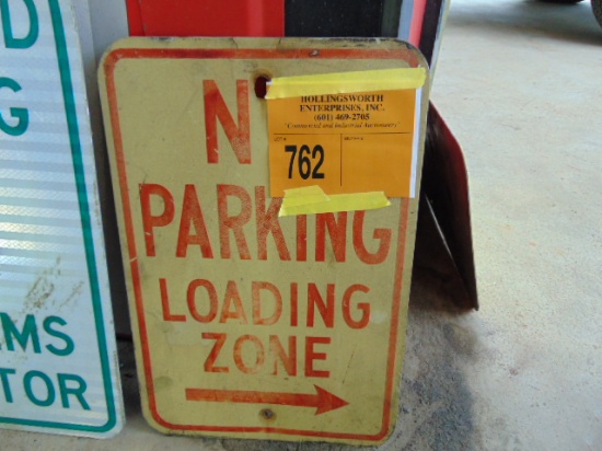"NO PARKING, LOADING ZONE" SIGN